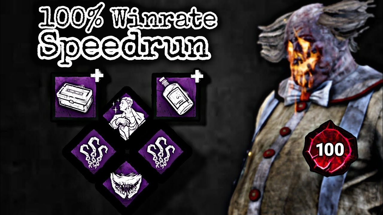 P100 Clown 100% Winrate Speedrun Build - Dead By Daylight