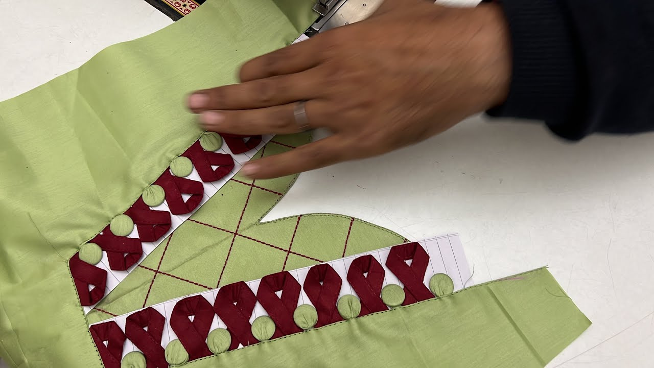 Very Creative and Easy Patti and Anchor thread Sleeves Design for Kurti/Suit Cutting and Stitching