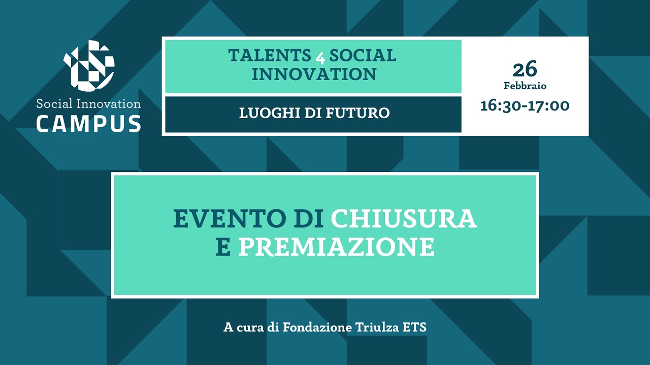 EVENTO DI CHIUSURA E PREMIAZIONE HACKATHON IN PRESENZA E ONLINE.