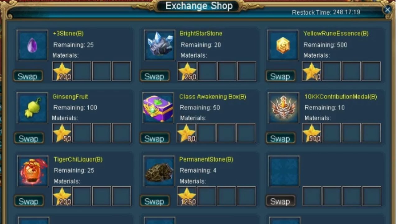 Conquer Online - Ultimate Trial Rewards