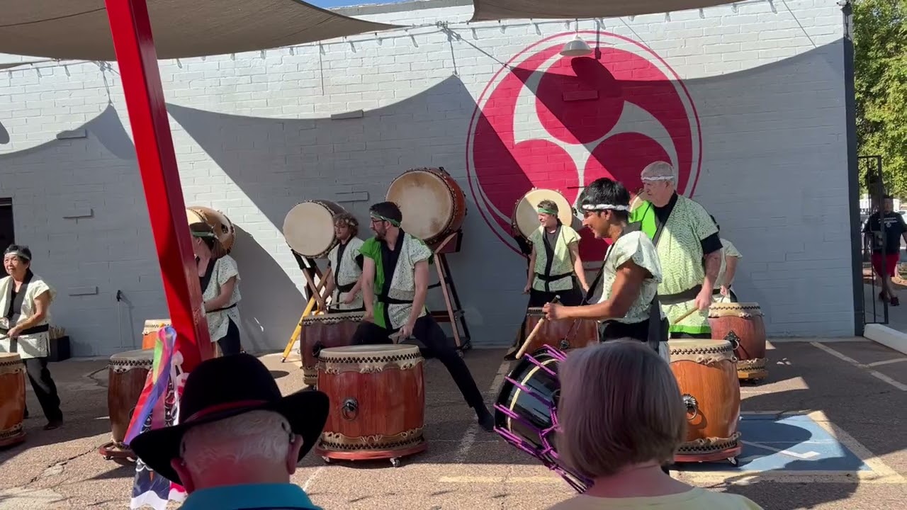 Matsuyama Taiko Bayashi by Saboten Daiko at Grand Avenue Festival 2023