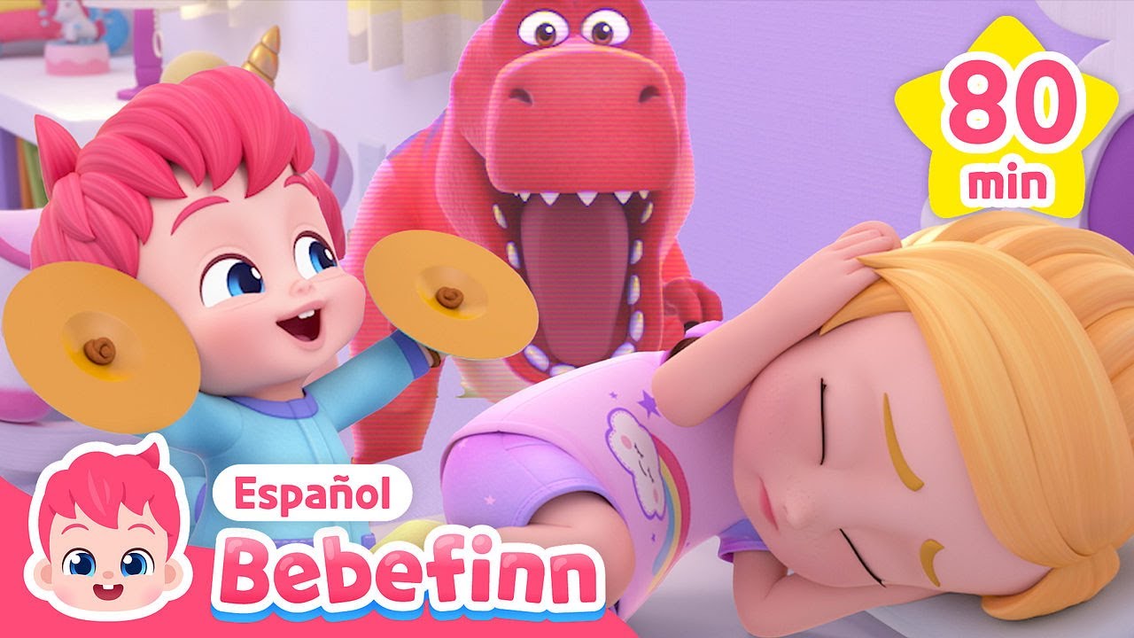 Buenos Días, Tiranosaurio Rex🦖 | Canciones Infantiles para Cantar y Bailar | Bebefinn en español