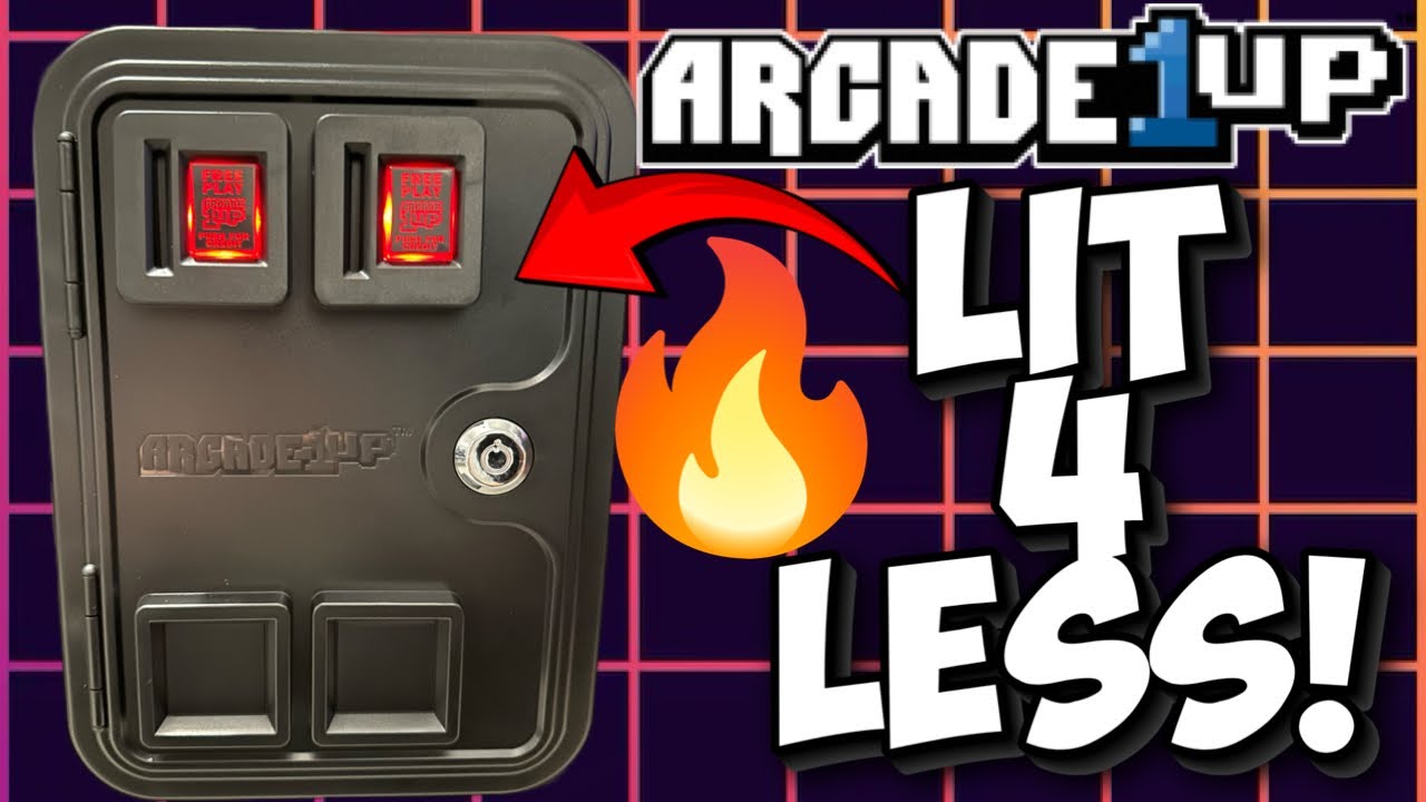 Arcade1up $7 Light Up Coin Door Mod - Super Easy!