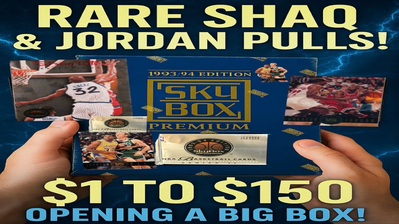 RARE Shaq & MJ Pulled from 1993 Skybox Box! | $1 Pack Turns Into a Grail?! (GIVEAWAY) (READ DESC)