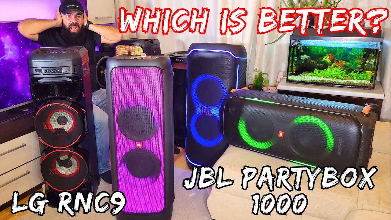 JBL Partybox 1000 VS LG RNC9 Cross-Comparison Review