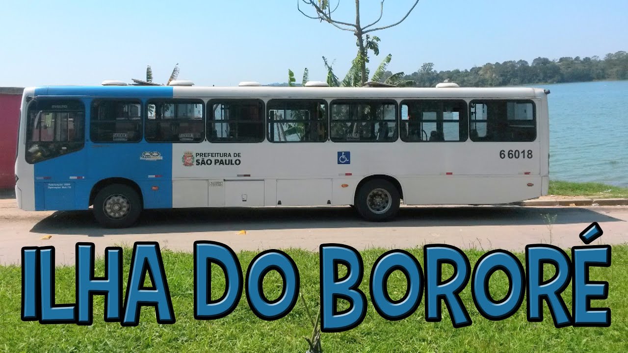 Linha 6L11 - Atravessando a Balsa e Andando na Ilha do Bororé de Ônibus