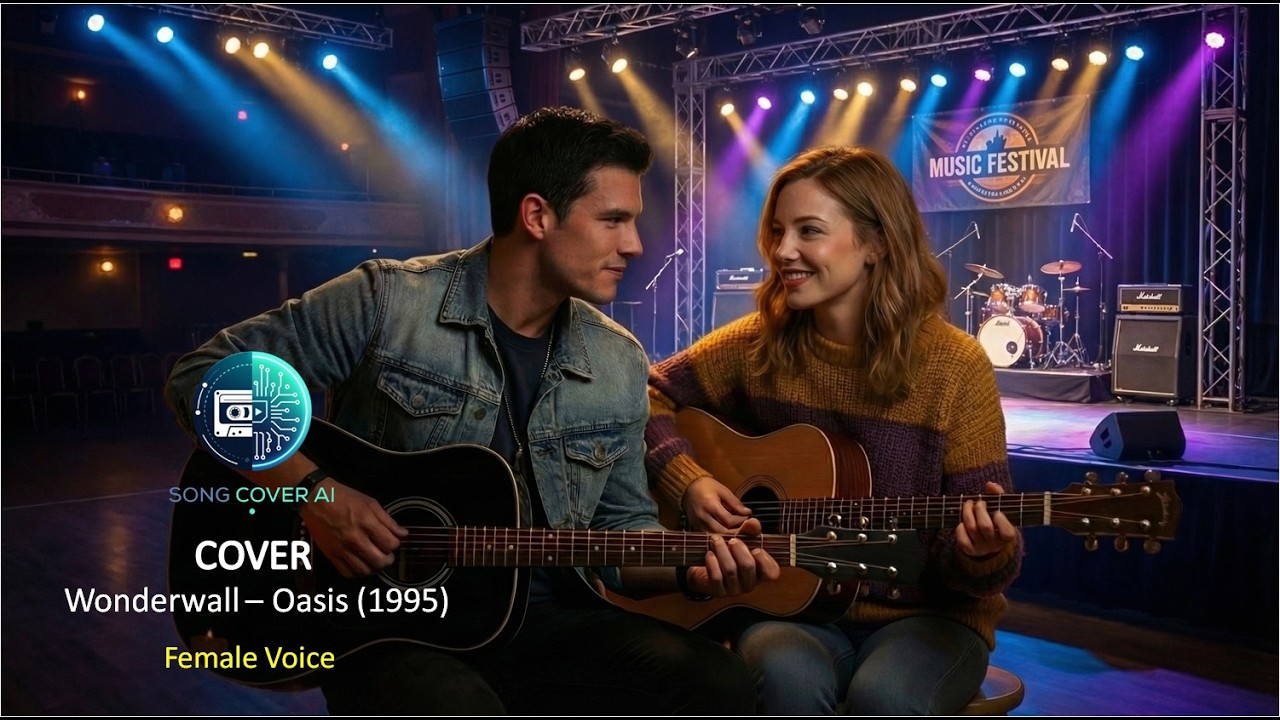 Wonderwall - Oasis (Female AI Voice Cover) | Haunting & Beautiful 90s Classic