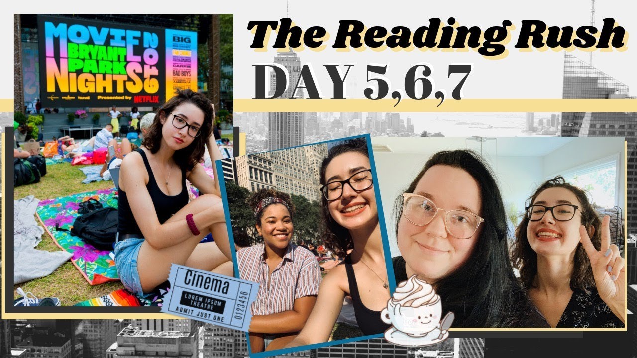 Reading Parties and Movies in Bryant Park NYC // THE READING RUSH DAYS 5-8