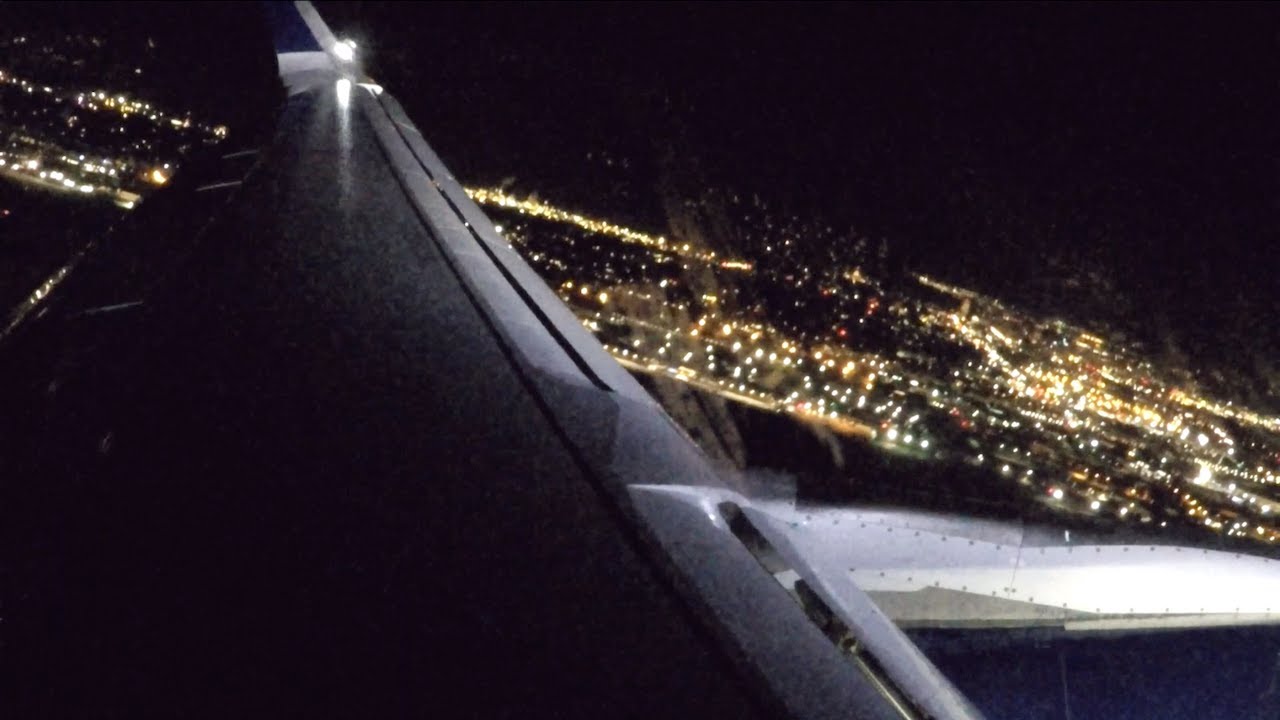 Delta A321-211 Late Night Takeoff from Salt Lake City