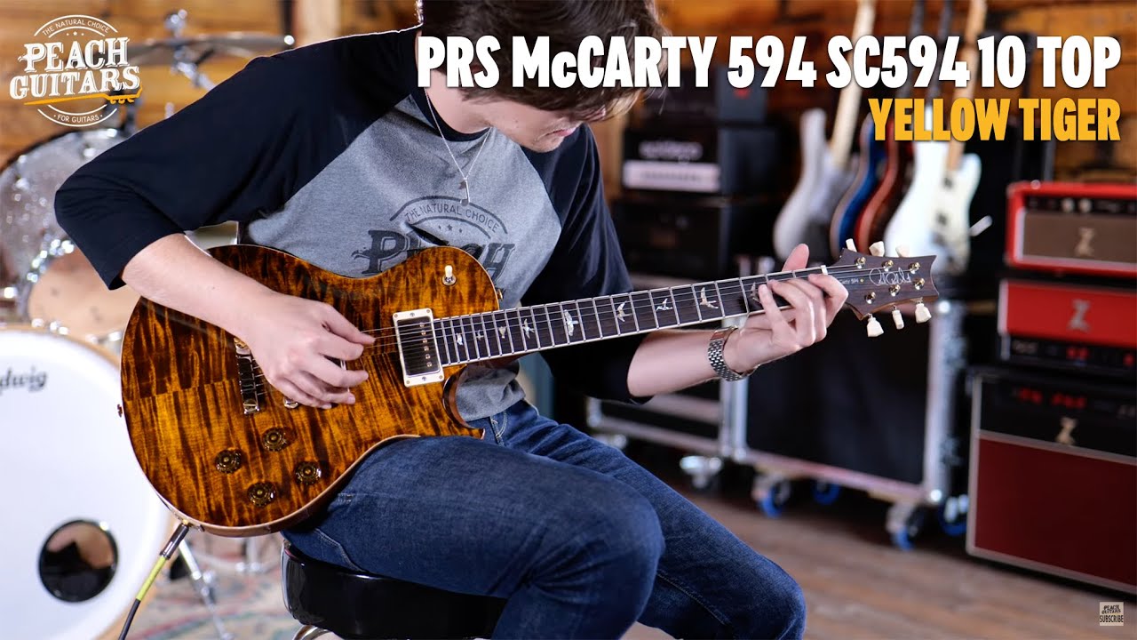 No Talking...Just Tones | PRS McCarty SC594 10 Top | Yellow Tiger Pattern Vintage