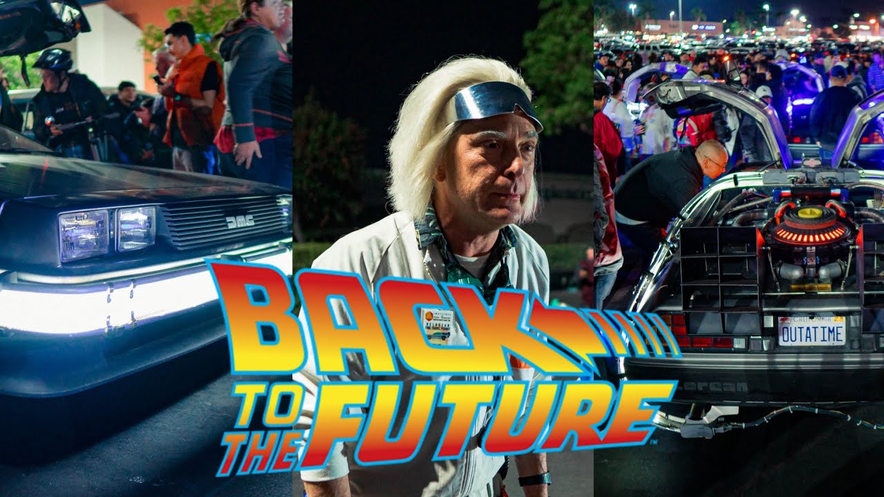 THE ICONIC TIME MACHINE IS BACK ! | BACK TO THE FUTURE MEET/EVENT 2024