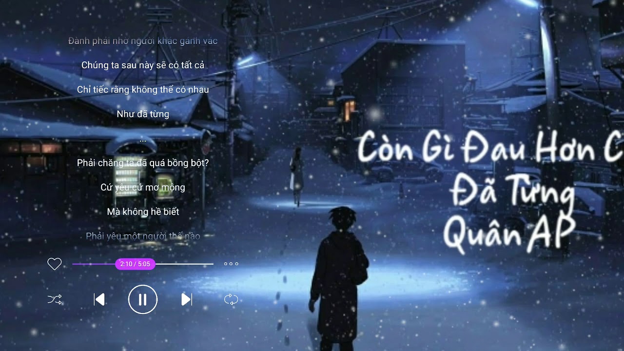 Còn Gì Đau Hơn Chữ Đã Từng - Quân AP (Lyric)