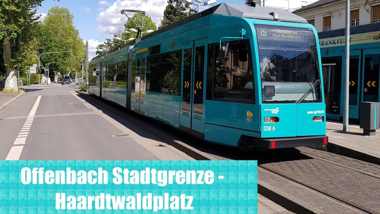 Frankfurter Staßenbahn - Linie 15 Mitfahrt