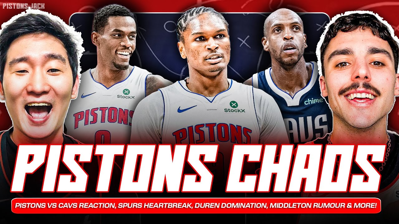 Pistons SHOCK the Cavs… Duren Is MONSTER 😳 Ausar Minutes Debate + Middleton Rumors 👀