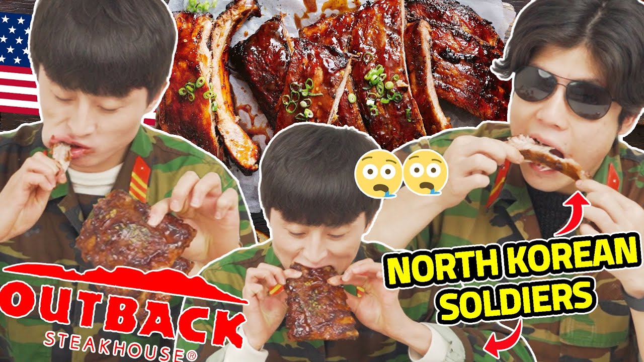 North Korean Soldiers try U S  BARBECUE RIBS for the FIRST TIME!