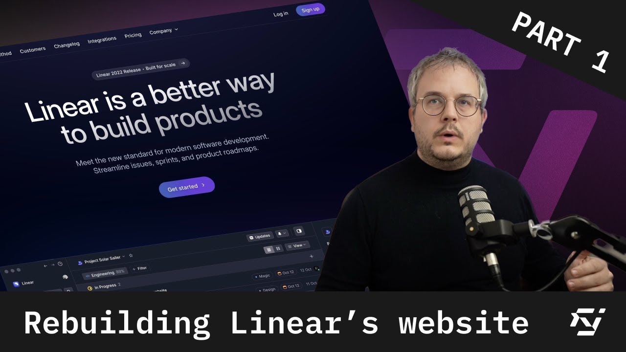 Part 1: Rebuilding Linear's Homepage with Next.js and Tailwind