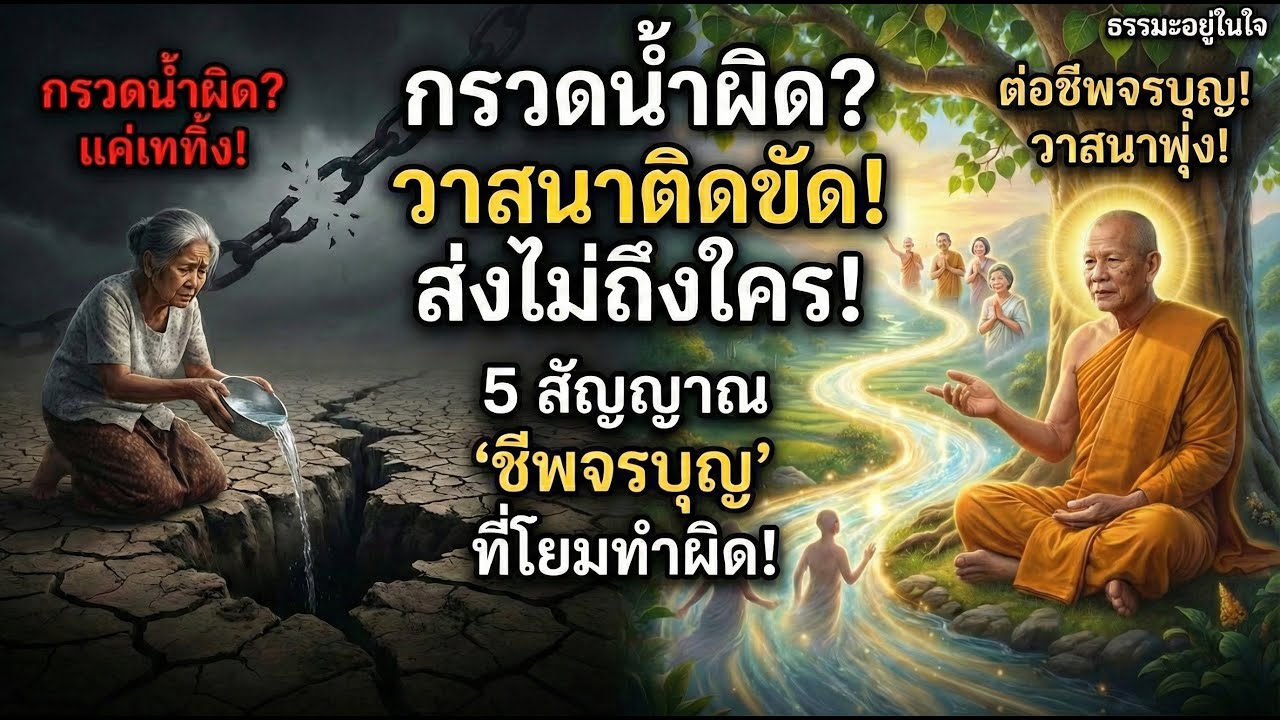 กรวดน้ำลงดินหรือแค่เททิ้ง 5 สัญญาณ 
