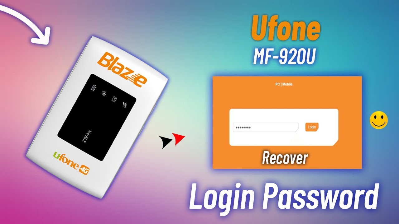 UFONE BLAZE MF920U WebPage Login Password Recover || ZTE MF920U Login/WIFI Password Recover King Sof