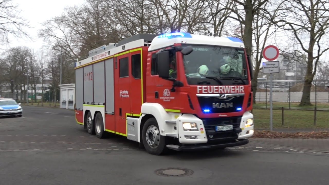 WERKFEUERWEHR HENKEL DÜSSELDORF EINSATZFAHRT + RESERVE NEF + GONG & DURCHSAGE