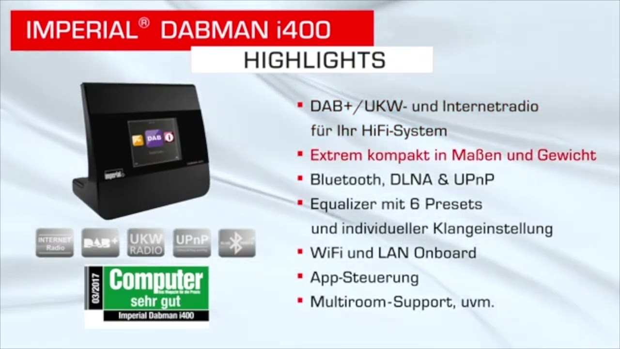 Produktclip DABMAN i400 - German Version