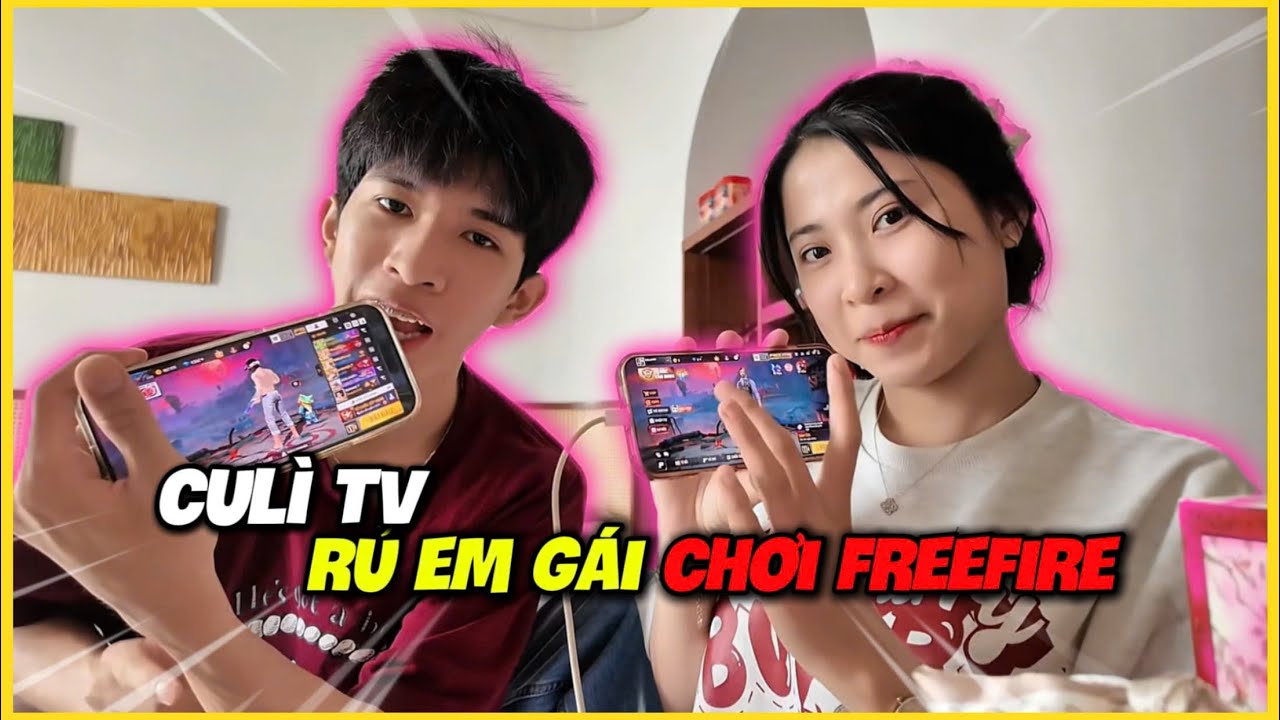 CU LÌ Thử Rủ Em Gái Chơi Free Fire Và Cái Kết !