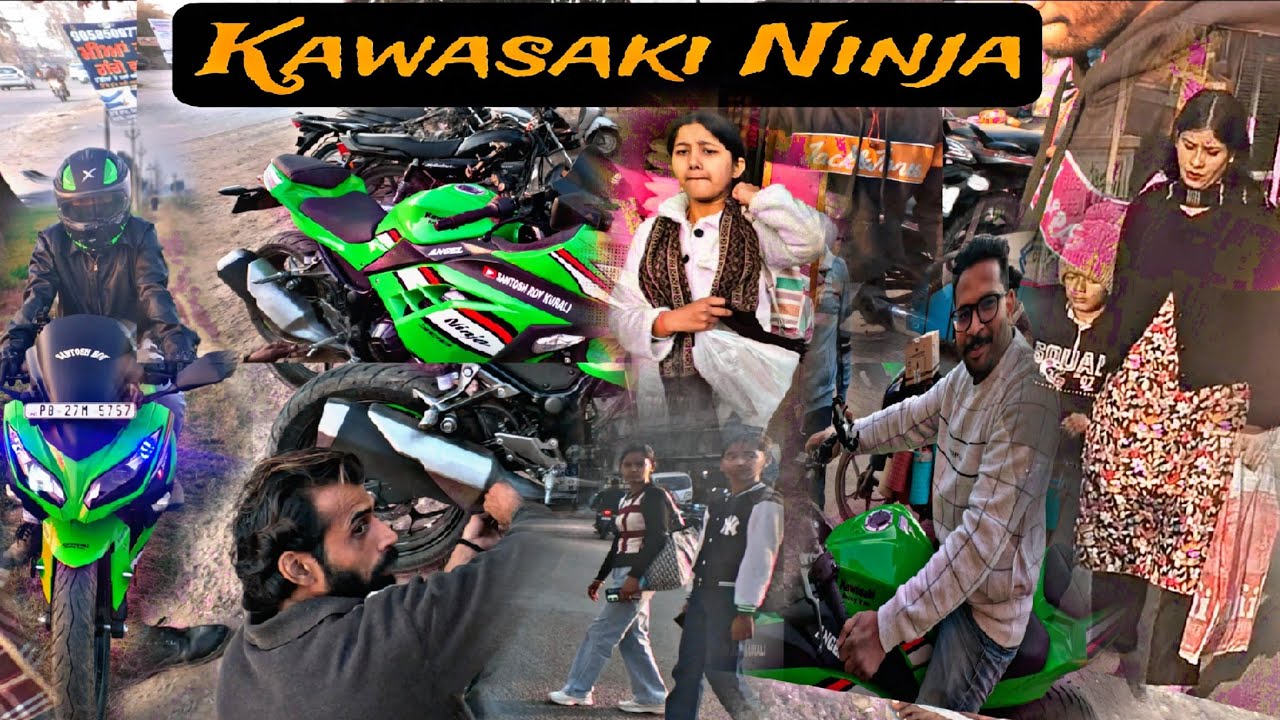 Kawasaki Ninja 300 Reaction riding entertainment Vlogs|Santosh Roy Kurali|