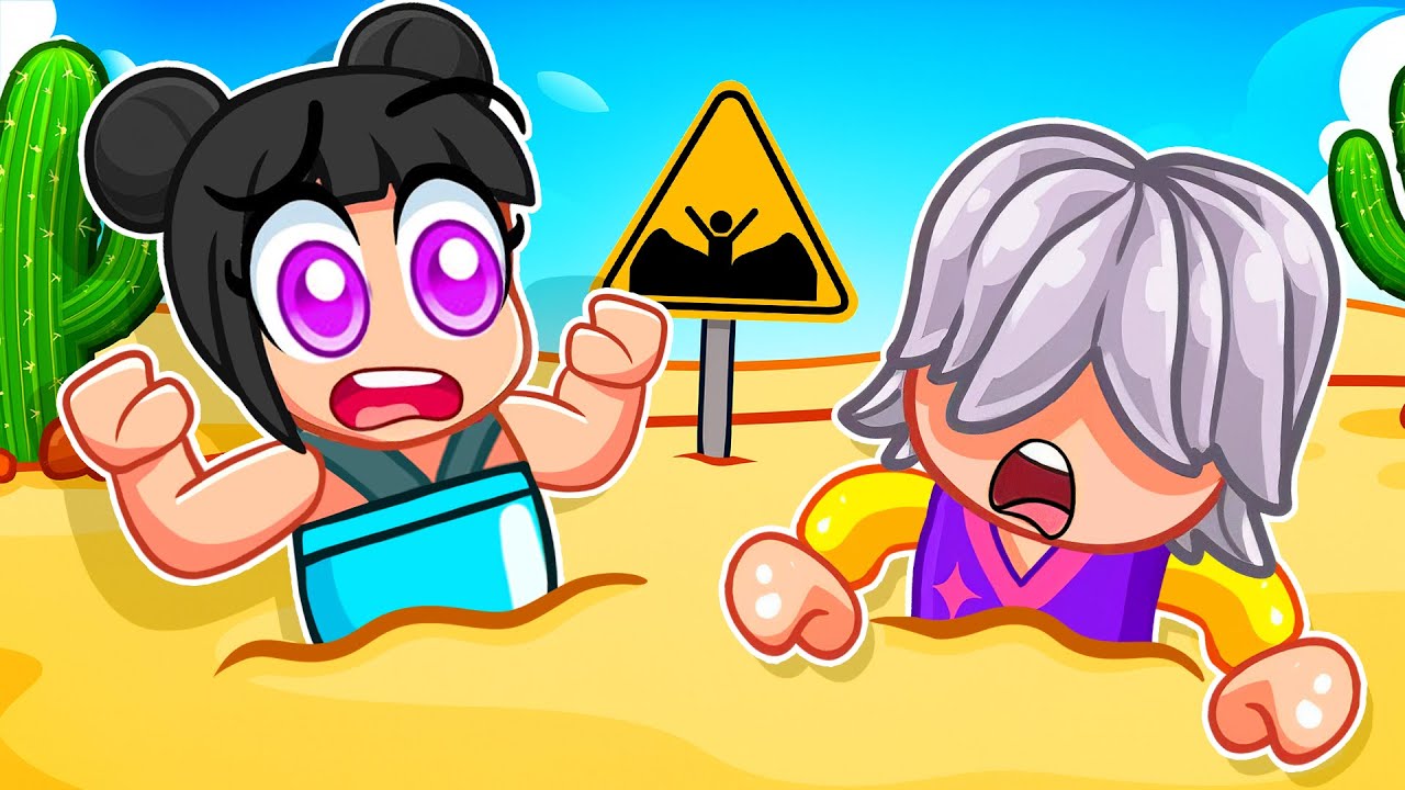 Can Zoey & Mystery ESCAPE ALL QUICKSAND TRAPS In Roblox? | Kpop Demon Hunter