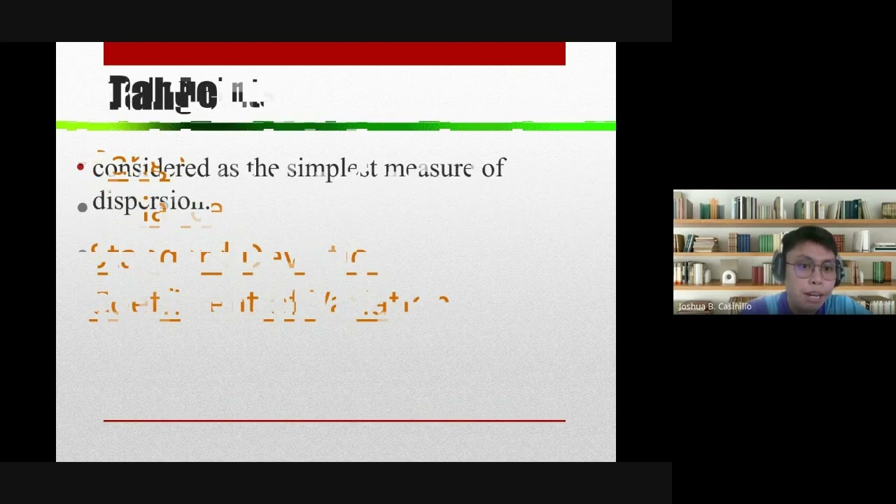 Measures of Dispersion- Assessment in Learning II