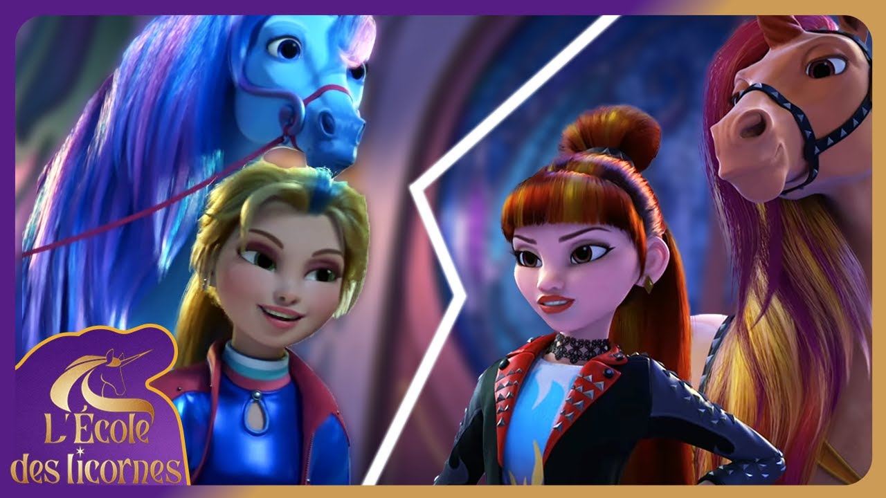 Isabel et River contre Valentina et Cinder | L'&Eacute;cole des Licornes | Dessins anim&eacute;s pour enfants 🦄🌈