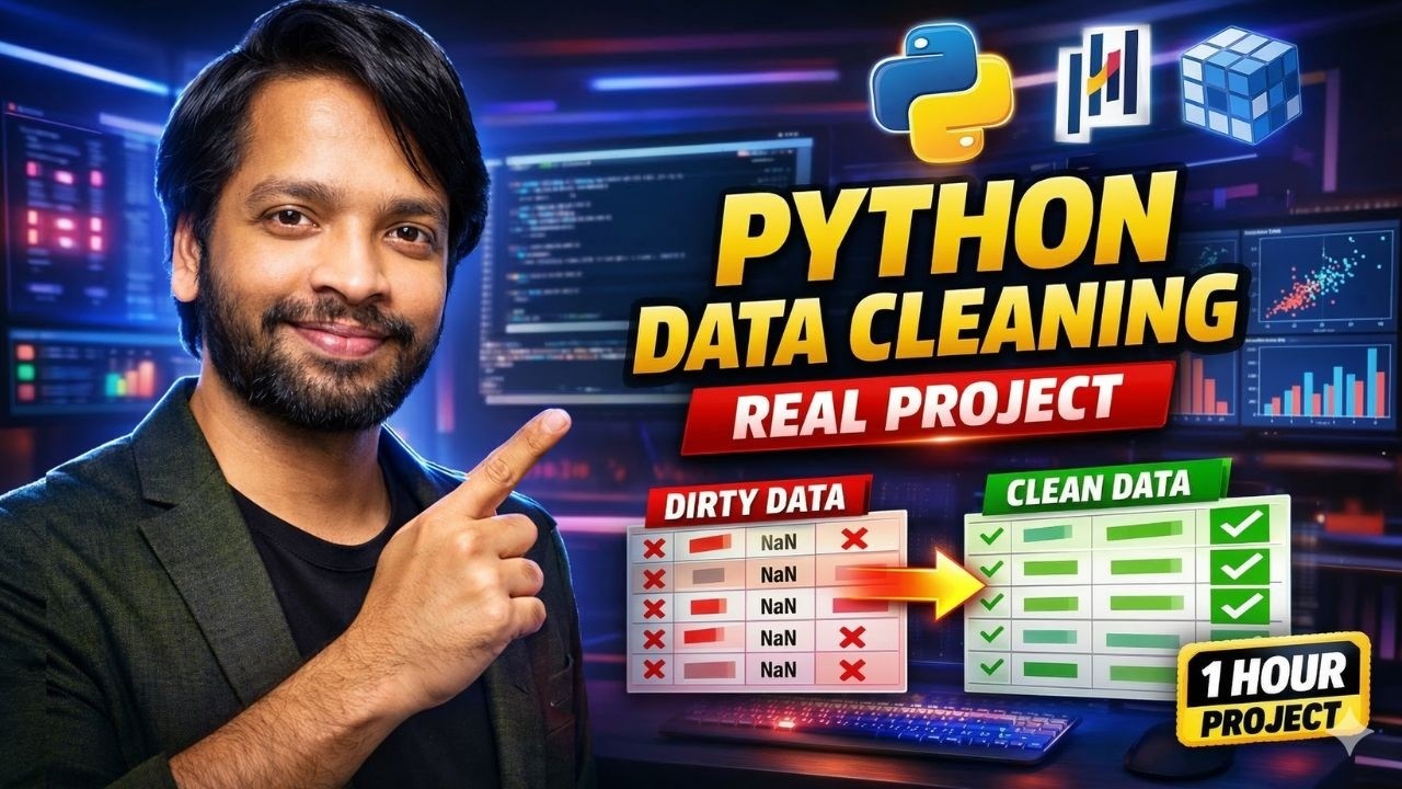 End to End Healthcare Data Cleaning Project Using Python | End to End Tutorial on Google Colab