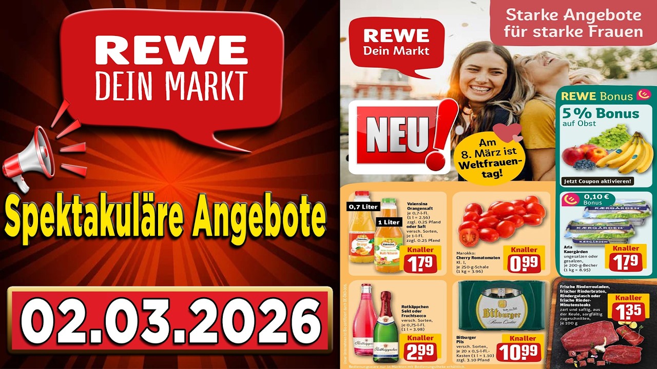 REWE Werbung Prospekt | Gültig von 02.03.2026