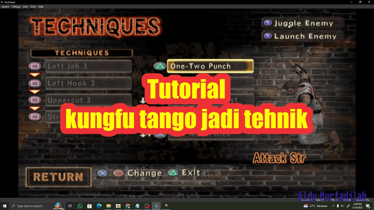 CARA MENGUBAH ROULETTE MENJADI TEHNIK. Tutorial mod godhand bagian 2