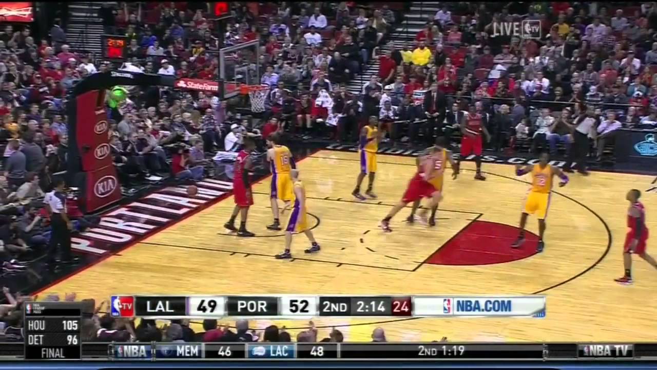 [10.31.12] Damian Lillard - 23 points (11 assists) vs Lakers (NBA Debut) (Full Highlights)