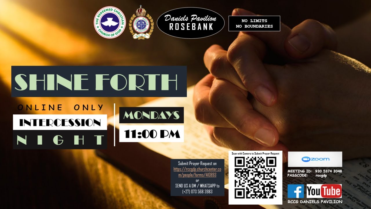 Intercession Night | Shine Forth | RCCG Daniels Pavilion | 10th October 2022