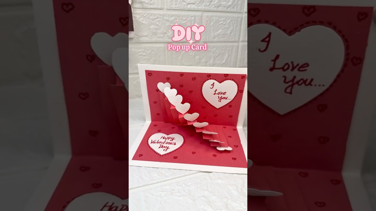 DIY Pop-Up Valentine Card | Easy Handmade Gift Idea ❤️