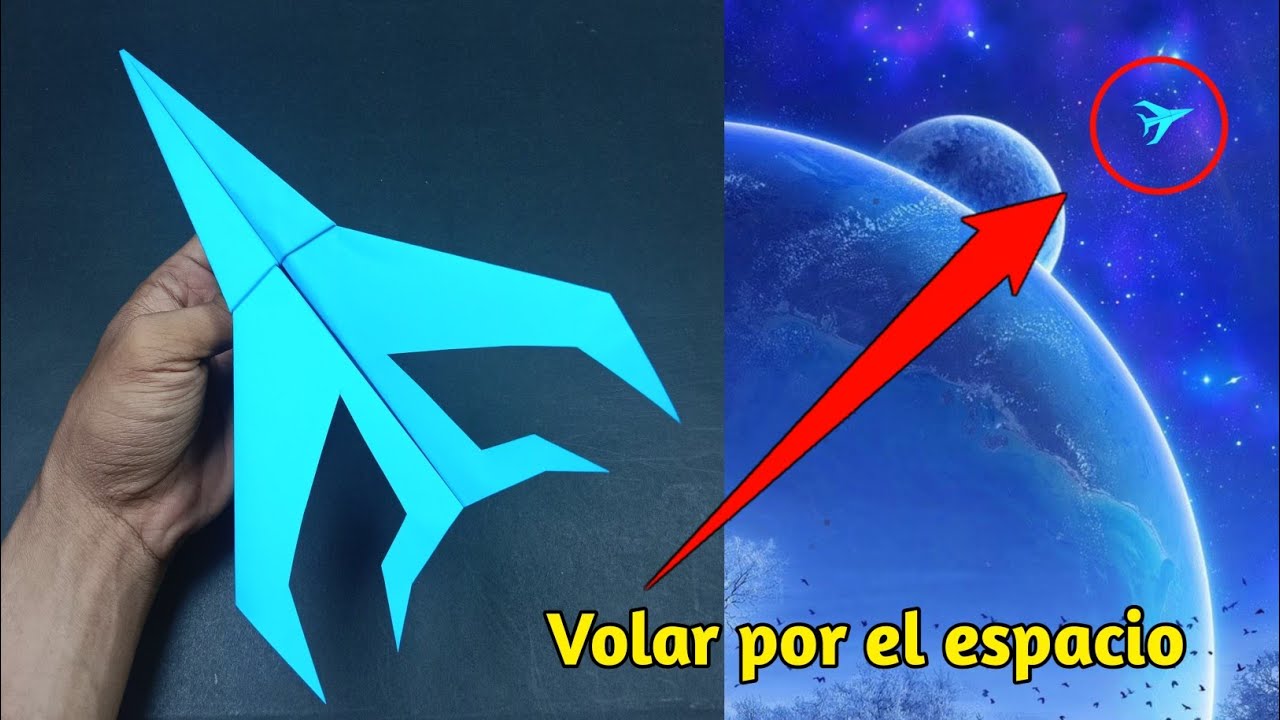 el avión de papel más sofisticado: puede volar por el espacio