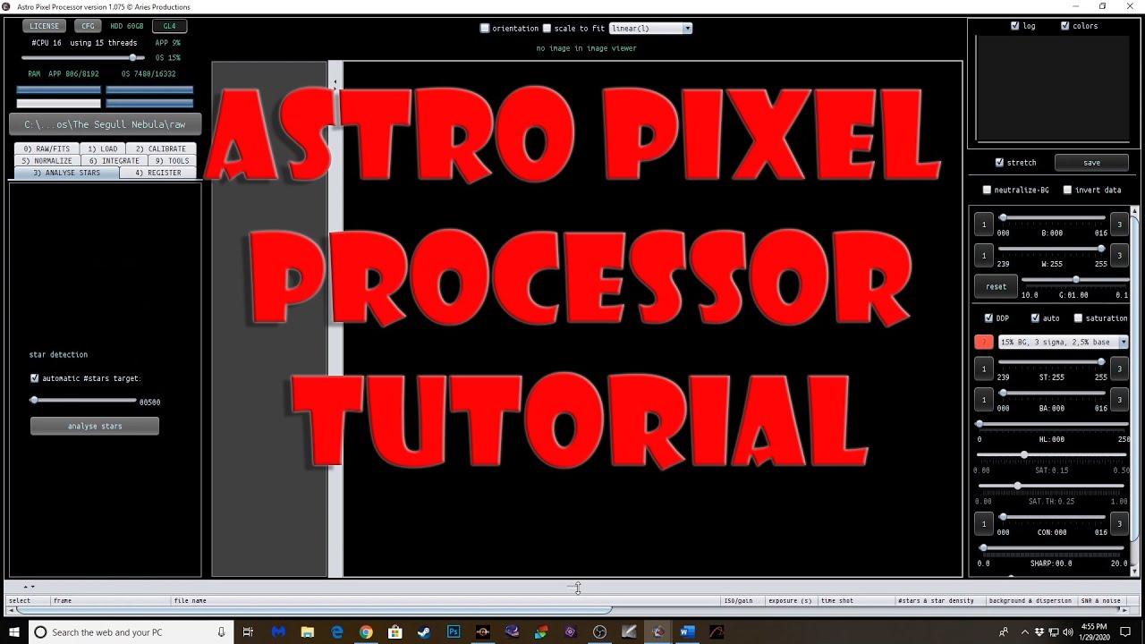 Astro Pixel Processor Tutorial