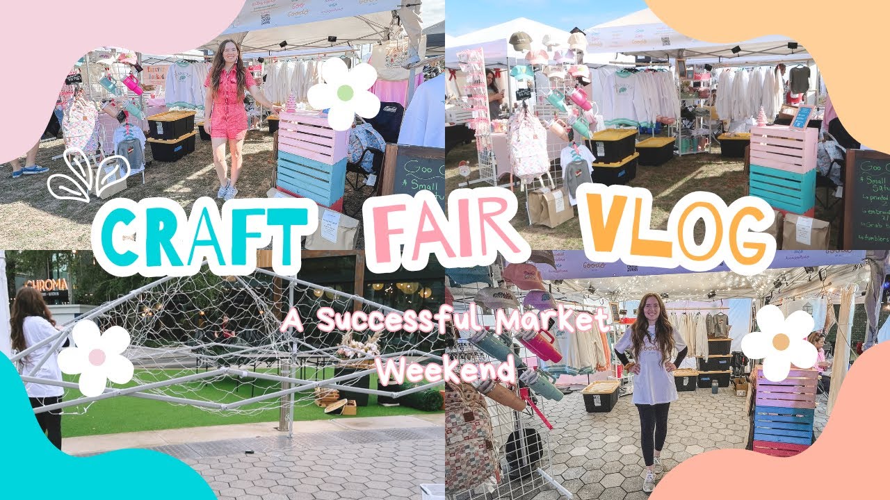 SUCCESSFUL MARKET WEEKEND | Craft Fair Setup | Vender Market DIY | Craft Fair Tips | Studio Vlog #38