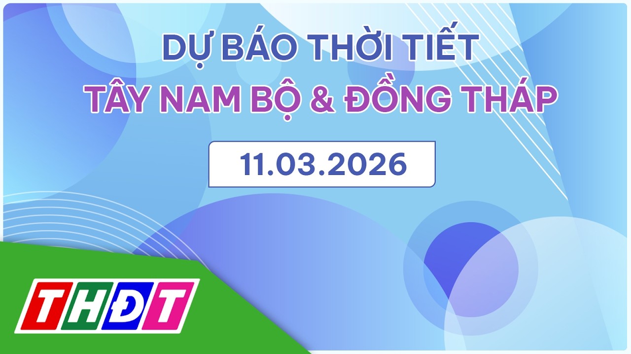 Dự báo Thời tiết tối, ngày 11/3/2026 | Tây Nam Bộ & Đồng Tháp | THDT