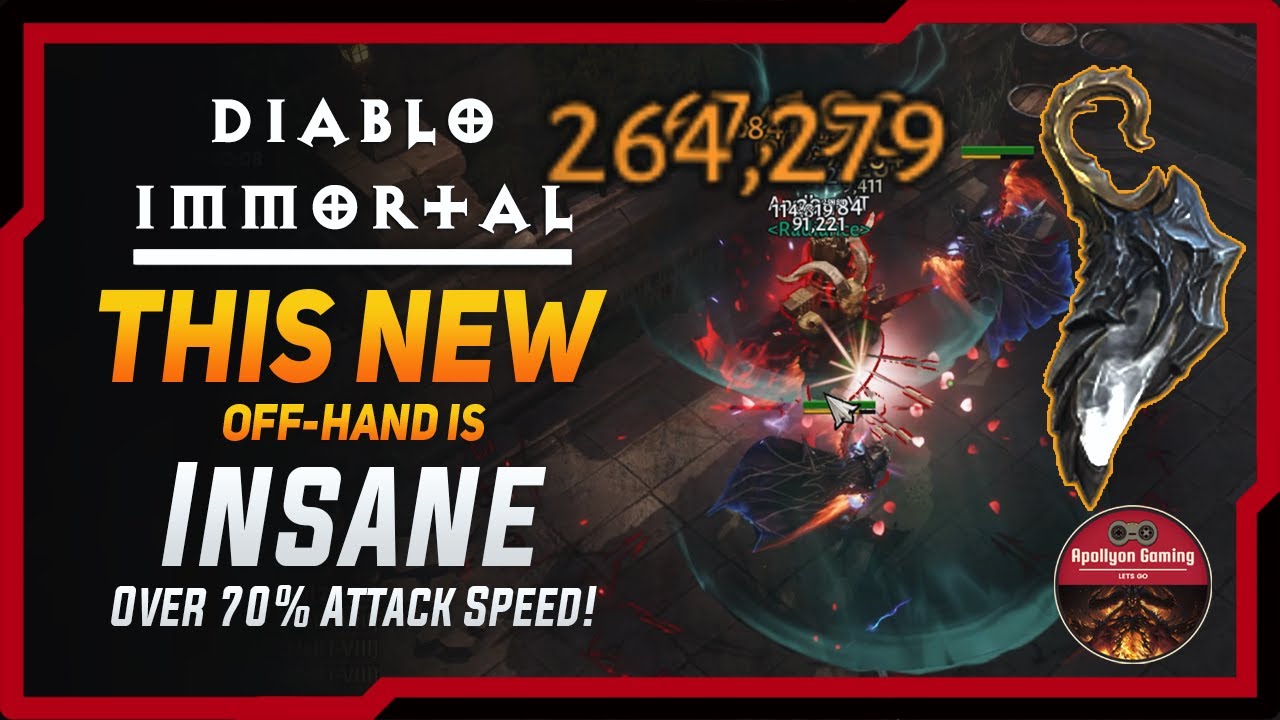 This New Off-Hand is Insane For Blood Knight - Over 70% Attack Speed - Diablo Immortal