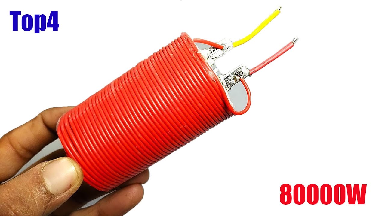 Diy Awesome Top4 Free Energy 80000W Generator How To Make Homemade Generator At Home