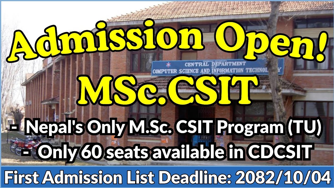 MSc CSIT in Nepal | MSc CSIT Admission in Tribhuvan University Nepal | TU MSc Entrance Exam 2082