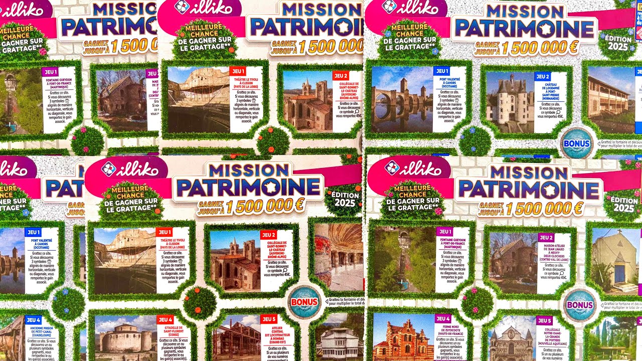 10 mission patrimoine. Ces grattages sont rentables? 