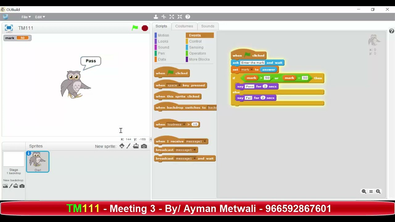 TM111 Meeting 3