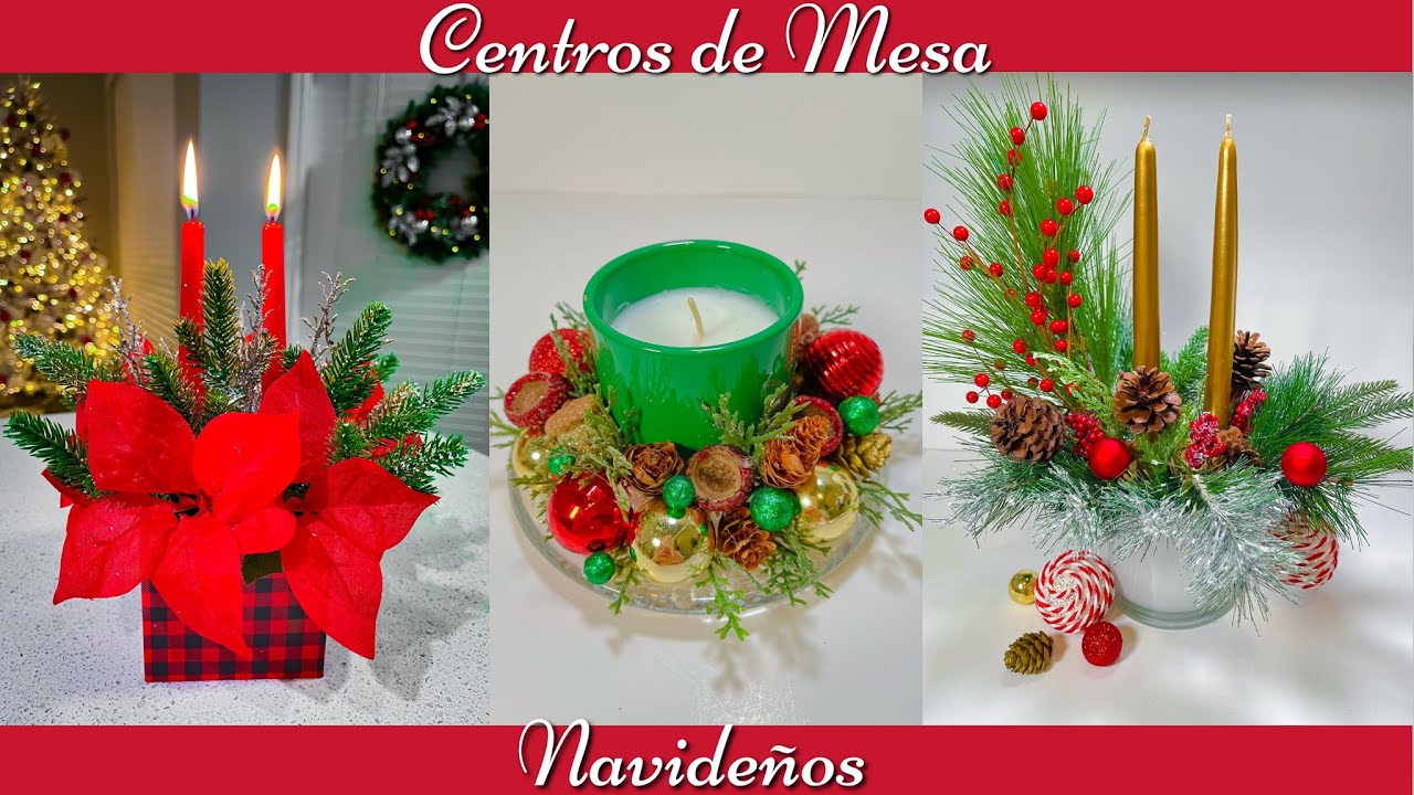 Centros de Mesa Navideños DIY / Manualidades Navideñas 2022 / Christmas decorations ideas