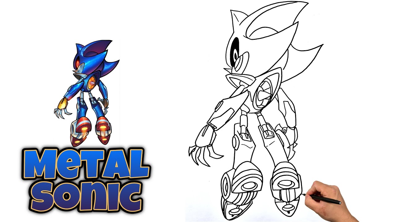 How To Draw METAL SONIC #metalsonic #sonicthehedgehog #sonic #drawing