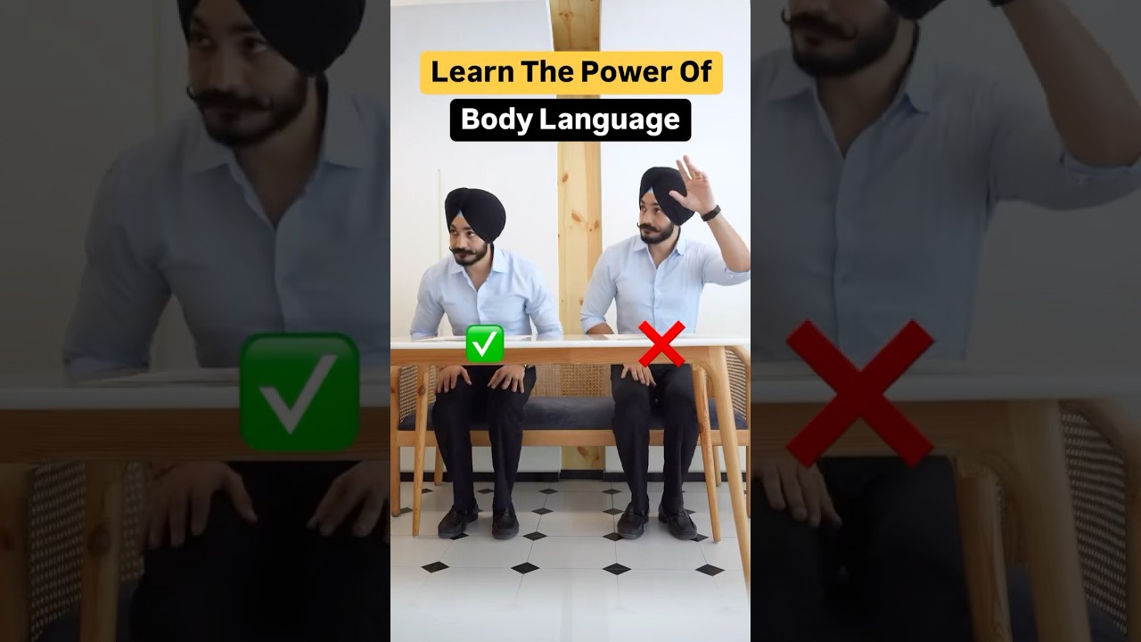 Learn the power of body language (Look confident & dominating)