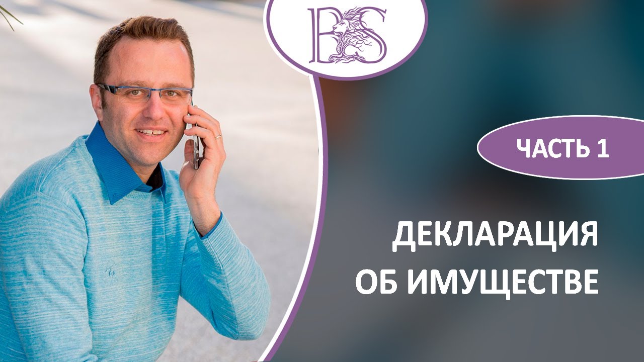 Декларация об имуществе. Часть 1. Бухгалтер аудитор Шмуэль Бродецкий