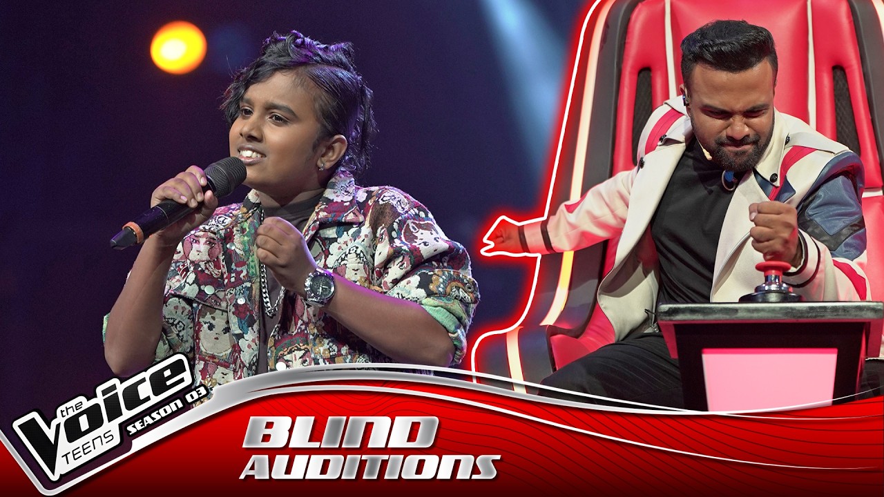 Dineth Himansha | Kalyaniye Oba (කළ්&zwj;යාණියේ ඔබ නෑසූ) |Blind Auditions | The Voice Teens Sri Lanka S3