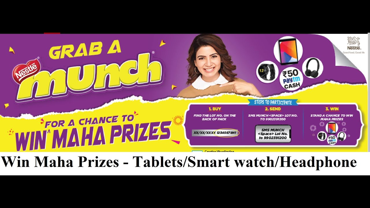 Grab A Munch Maha Prize Contest